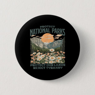 Schützen Sie Nationalparks unsere Landkreuzung Button