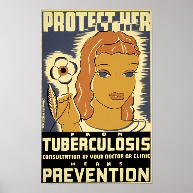 Schützen Sie sie vor Tuberkulose Poster (Vorne)