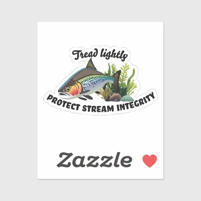 Schützen Sie Stream Integrity Rainbow Trout Aufkleber (Blatt)