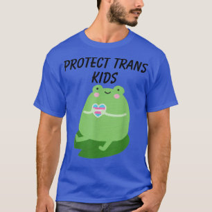 Schützen Sie Trans Green Frog LGBT Support Transge T-Shirt