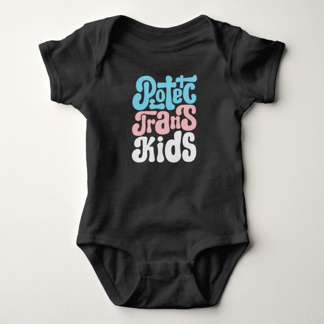 Schützen Sie Trans Kids Baby Bodysuit Strampler (Vorderseite)