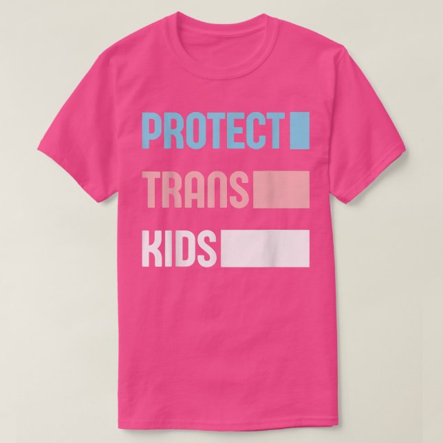 Schützen Sie Trans Kids LGBT für LGBT Pride Transm T-Shirt (Design vorne)