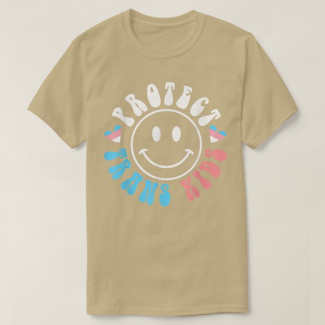 Schützen Sie Trans Kids LGBT Support, Transgender  T-Shirt (Design vorne)