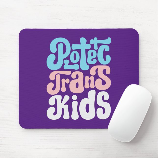 Schützen Sie Trans Kids Mousepad (Mit Mouse)