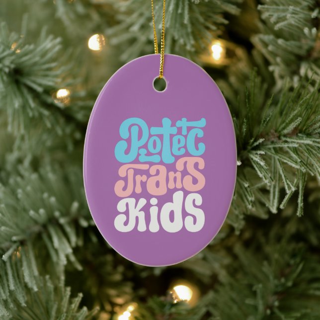 Schützen Sie Trans Kids Ornament (Baum)