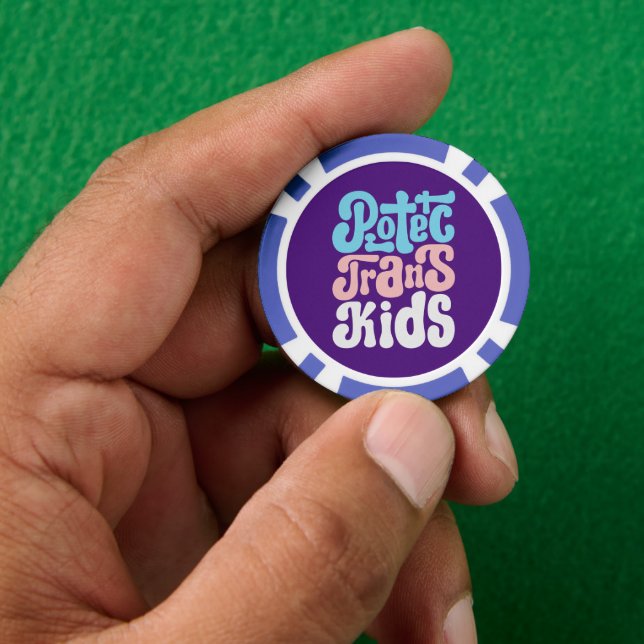 Schützen Sie Trans Kids Poker Chips (Hand)
