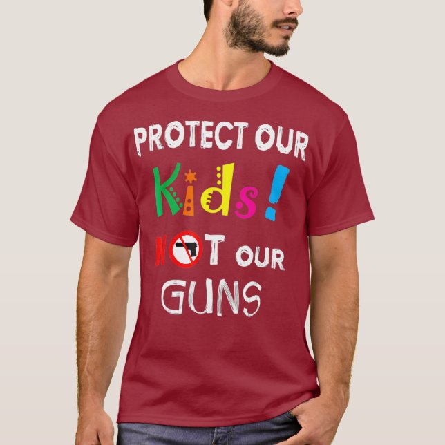 Schützen Sie unsere Kinder nicht unsere Waffen, Ih T-Shirt (Vorderseite)