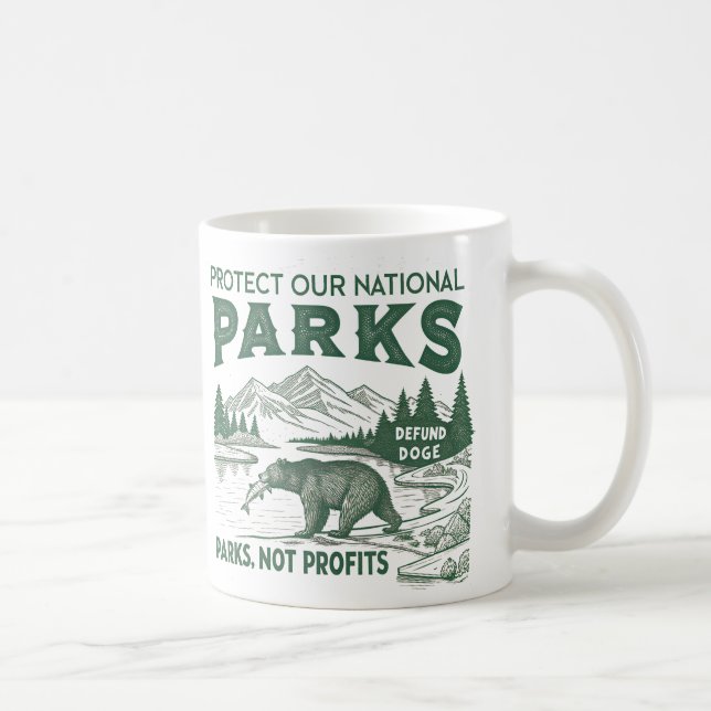 Schützen Sie unsere nationalen Parks entschädigen  Kaffeetasse (Rechts)