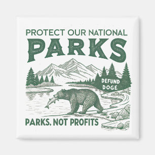 Schützen Sie unsere nationalen Parks entschädigen Magnet