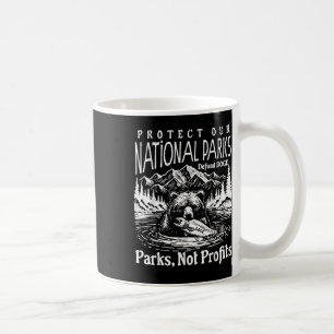 Schützen Sie unsere Nationalparks, entsorgen Sie D Kaffeetasse