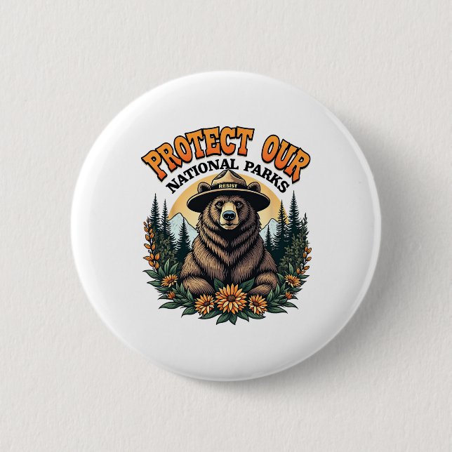 Schützen Sie unsere Nationalparks Residence Alt Us Button (Vorderseite)
