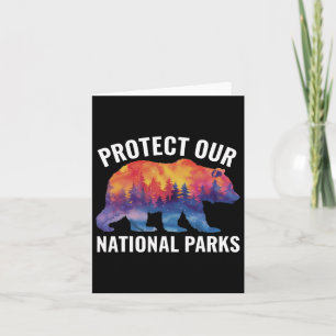 Schützen Sie unsere Nationalparks Smokey Resist Be Karte