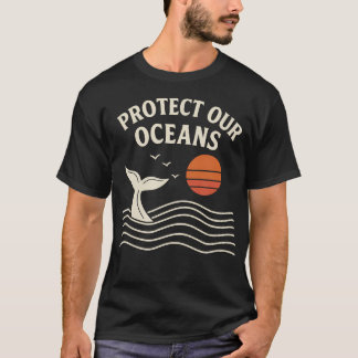 Schützen Sie unsere Ozeane Walsschwanz Eco Freundl T-Shirt
