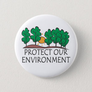 Schützen Sie unsere Umwelt Button