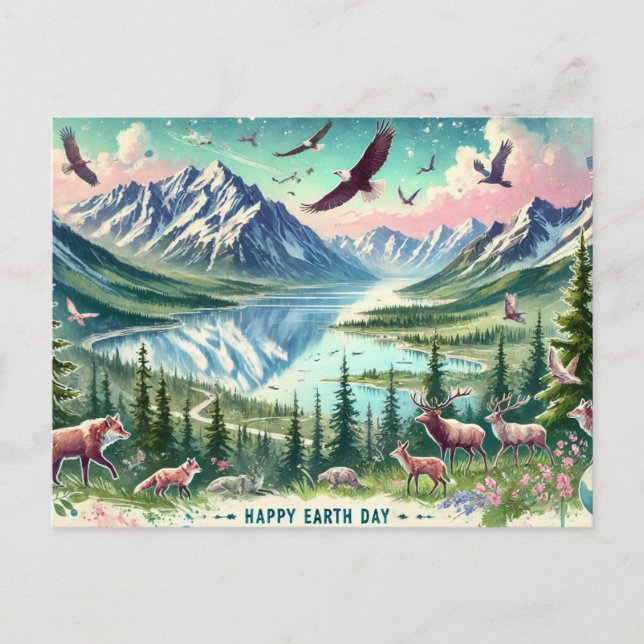 Schützen Sie unseren Planeten, 22. April Postkarte (Vorderseite)