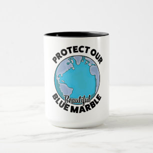 Schützen Sie unseren schönen blauen Marmor Tasse