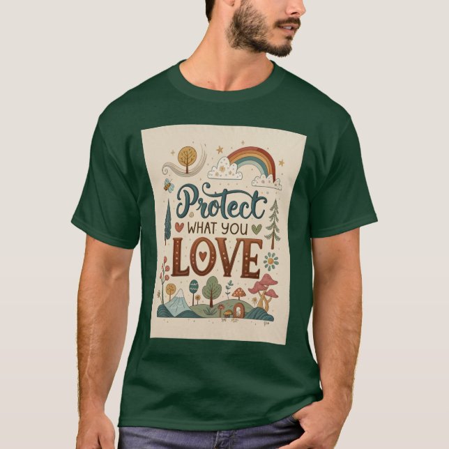 Schützen Sie, was Sie lieben. T-Shirt (Vorderseite)