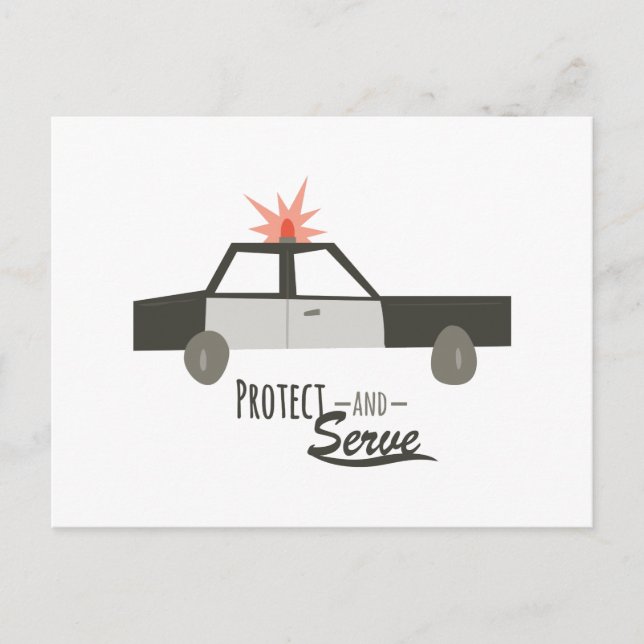 schützen und bedienen postkarte (Vorderseite)