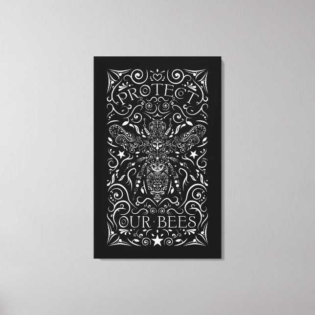 schützen unsere Bienen Leinwanddruck (Vorderseite)