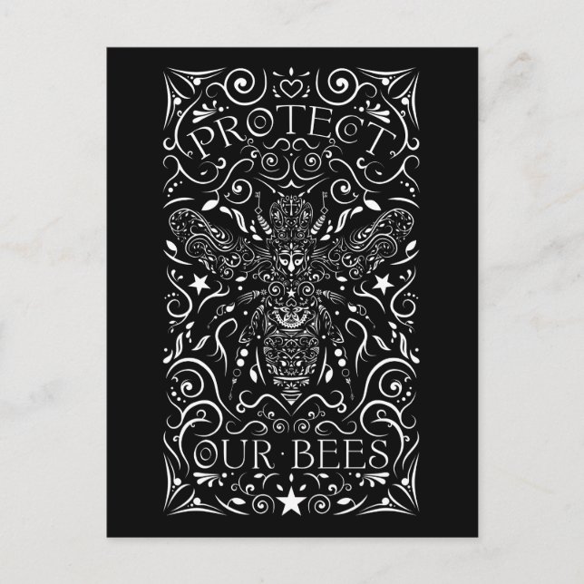 schützen unsere Bienen Postkarte (Vorderseite)