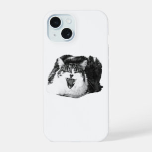 Schützendes Miauen, schattierter Look iPhone 15 Hülle