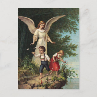 Schutzengel am Abhang 1 Postkarte