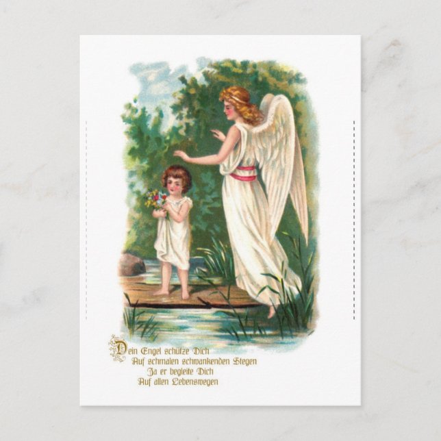 Schutzengel am Steg Postkarte (Vorderseite)
