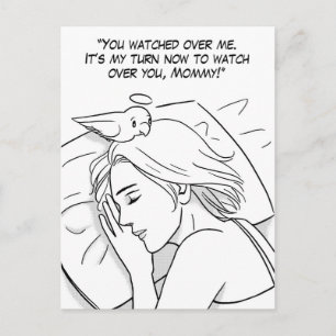 Schutzengel für Mama Postkarte