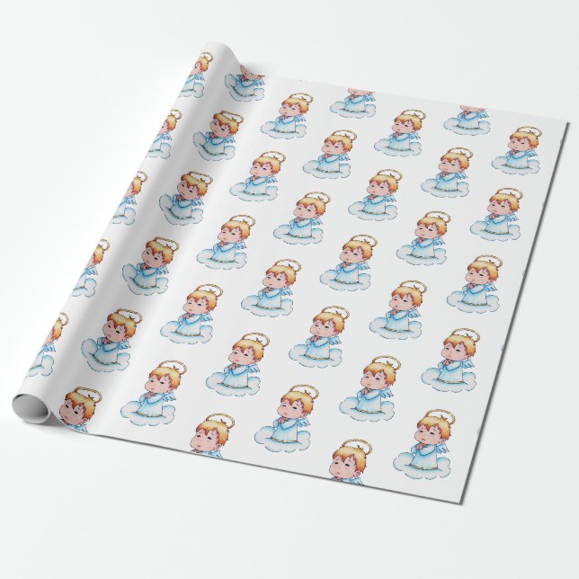 Schutzengel Geschenkpapier (Ungerollt)
