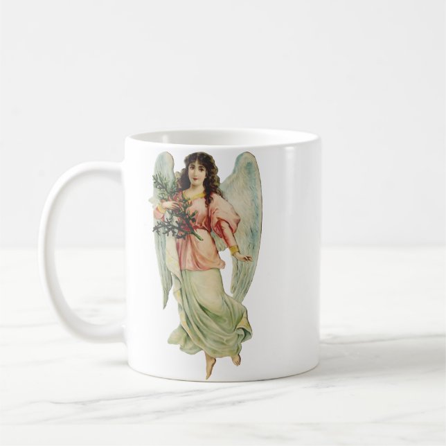 Schutzengel Göttliche Wachsamkeit & Gnade Kunst Kaffeetasse (Links)