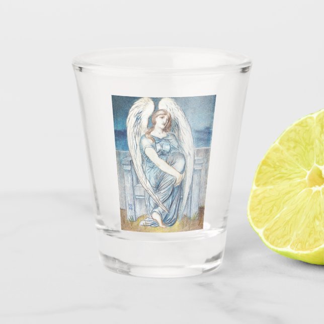 Schutzengel in der hebräischen Bibel Schnapsglas (Vorderseite)