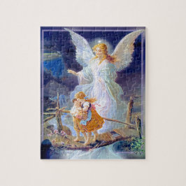 Schutzengel, Kinder und Brücke Puzzle