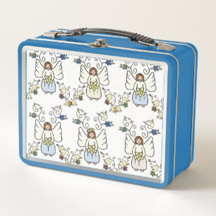 Schutzengel-Metall-Lunchbox Metall Brotdose