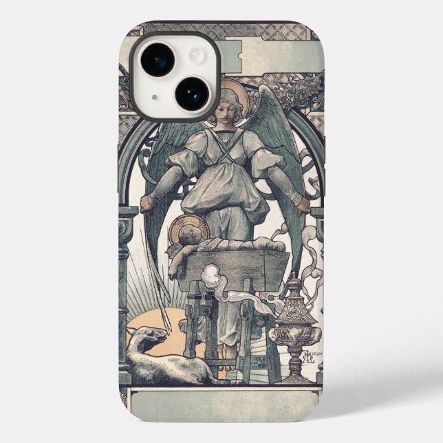 Schutzengel mit Jesuskind Case-Mate iPhone Hülle (Rückseite)