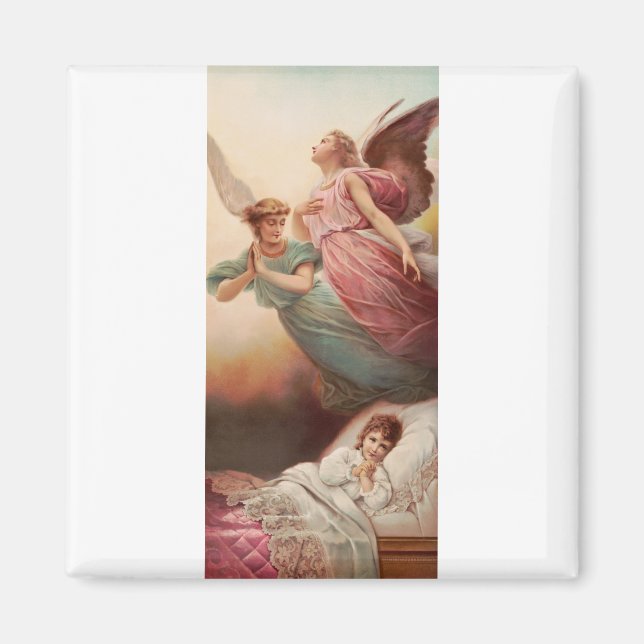 Schutzengel mit Kind Magnet (Vorne)