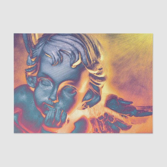 Schutzengel Seidenpapier (Vorderseite)