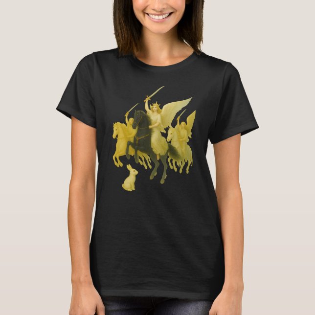 Schutzengel und epische Pferde T-Shirt (Vorderseite)