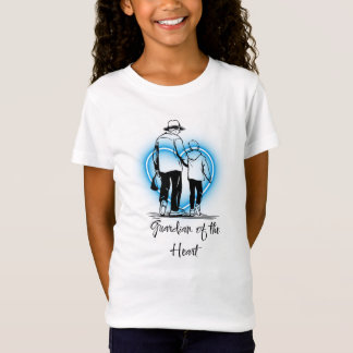 Schutzengel Vater und Sohn Blue Heart Kunst T-Shirt