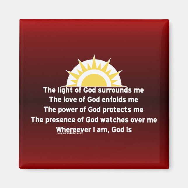 Schutzgebet Magnet (Vorne)