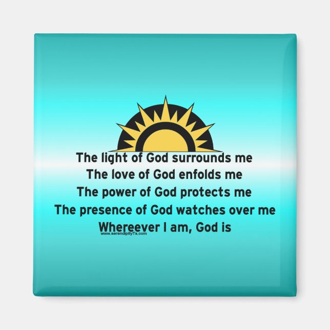 Schutzgebet Magnet (Vorne)