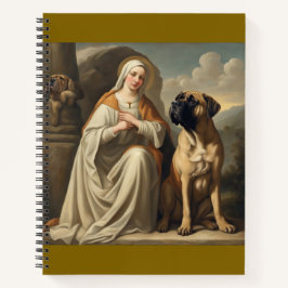Schutzheilige des Bullmastiffs Notizbuches Notizbuch