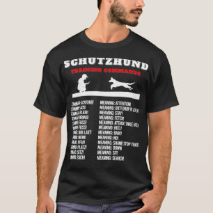 Schutzhund-Inspirierter Trainingsbefehl Verwandter T-Shirt