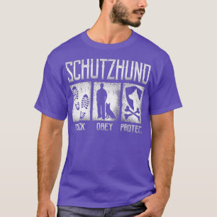 Schutzhund Track Obey Schützen Dog Handler T-Shirt