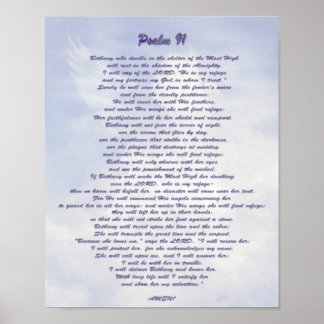 Schutzhütte von Bethany Psalm 91 NIV Poster