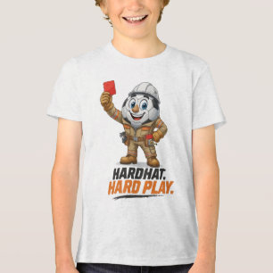 Schutzkasken-Hart-Spiel-Fußball-Schiedsrichter Tri-Blend Shirt