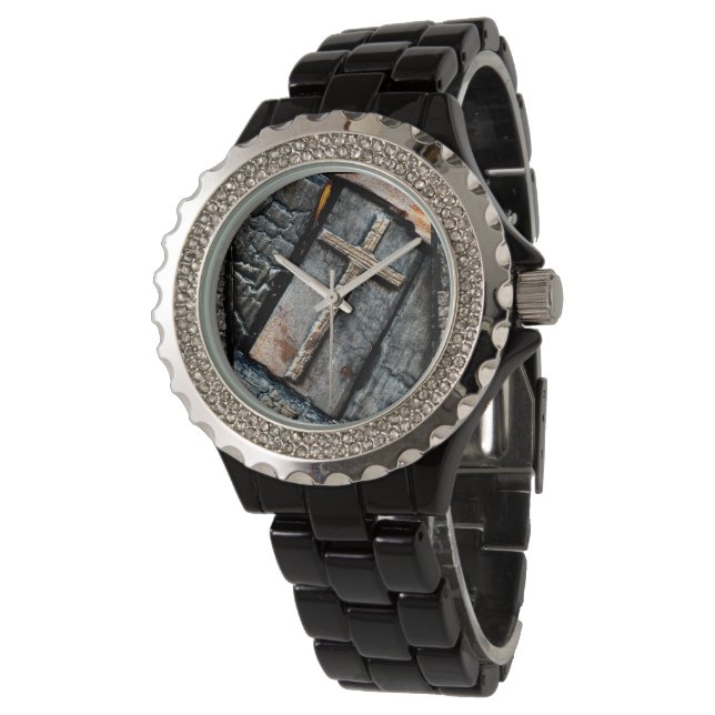 Schutzkreuz Armbanduhr (Schrägansicht)