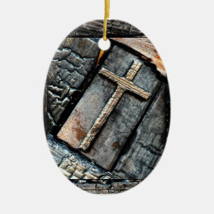 Schutzkreuz Keramikornament