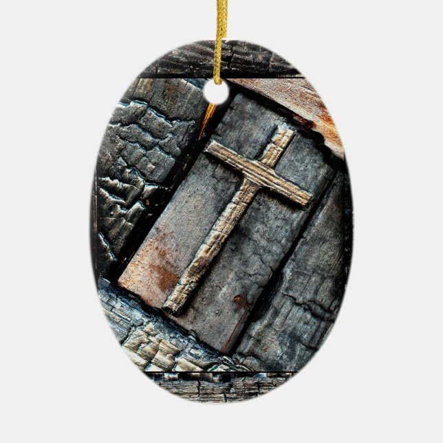 Schutzkreuz Keramikornament (Vorne)