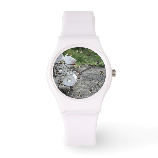 Schutzmaske Corona Armbanduhr (Vorderseite)