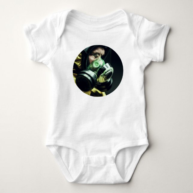 Schutzmaske Corona Baby Strampler (Vorderseite)
